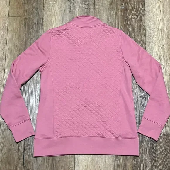 LL Bean Quilted Full Zip Jacket Womens S Pink Casual Layering Coat 50B104 Hiking - Picture 5 of 8